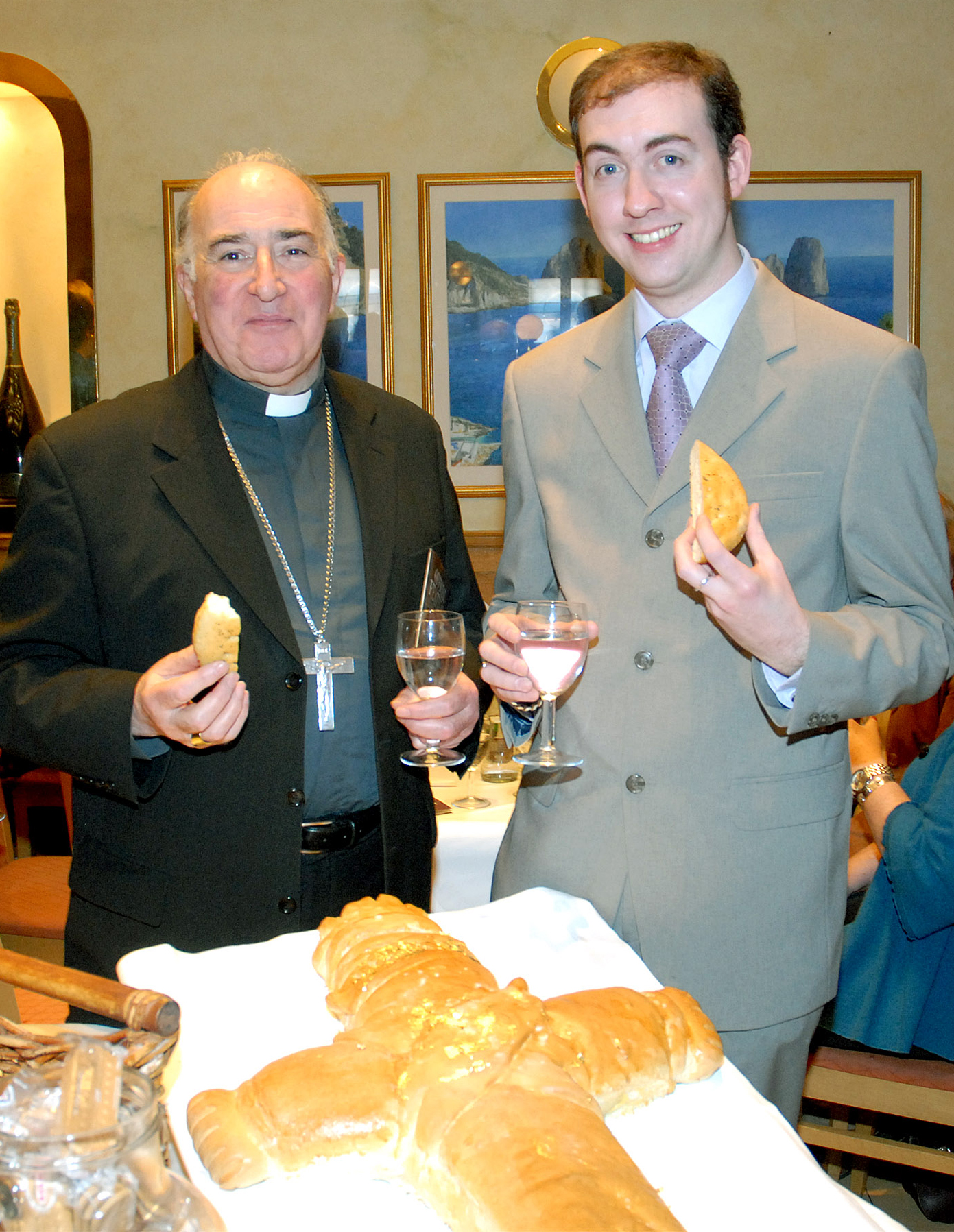 Archbishop Mario Conti with Stephen Callaghan at Lentfest 2008